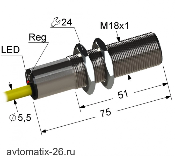 Емкостный датчик Мега-К PS1-18M75-5B11-K