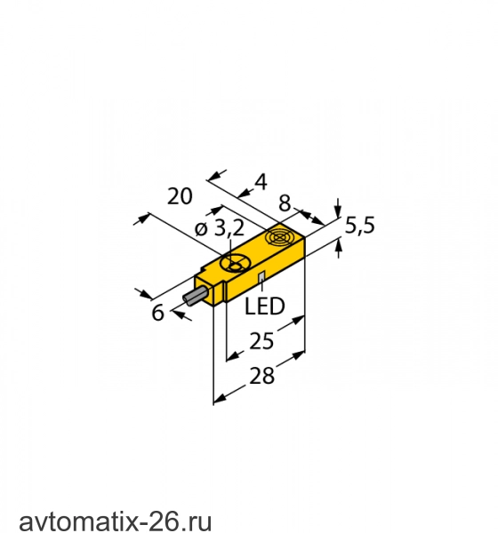 Индуктивный датчик TURCK BI2-Q5.5-AP6X