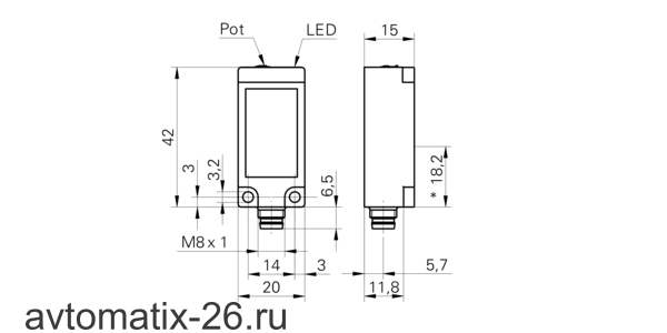 Оптический датчик Baumer FZDK 20P5101/S35A