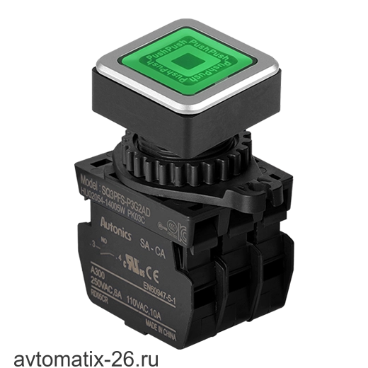 Кнопочный выключатель Autonics SQ3PFS-P3G2AD