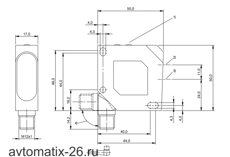 Датчик цвета Balluff BFS 26K-PS-L03-S115-C
