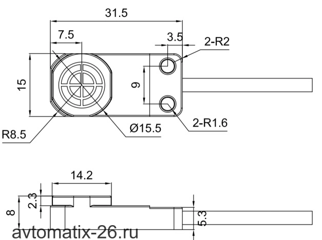 Индуктивный датчик LANBAO LE15SN08DPO