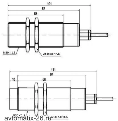 Индуктивный датчик LANBAO LR30XBF10DNCW4