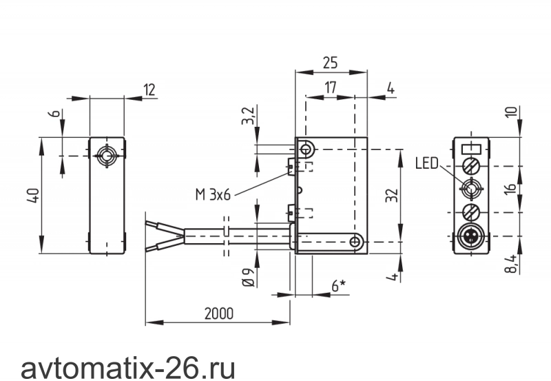 Индуктивный датчик Schmersal IFL4-250-10P