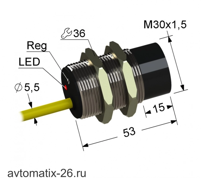 Емкостный датчик PS1-30M53-30N61-K