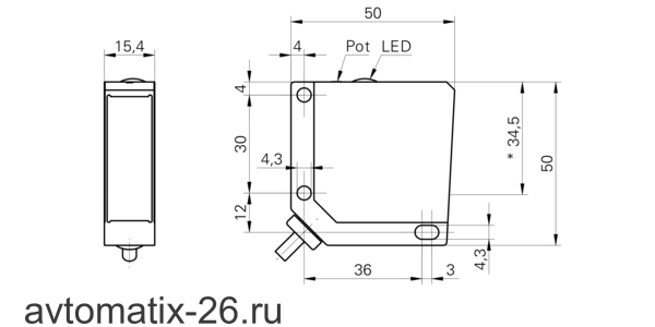 Оптический датчик Baumer OHDM 16P5001