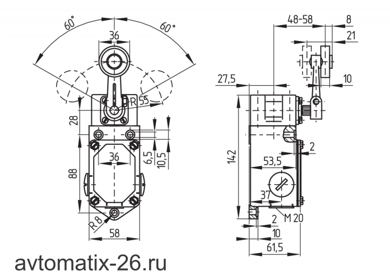 Kонцевой выключатель Schmersal M2L035-11Z