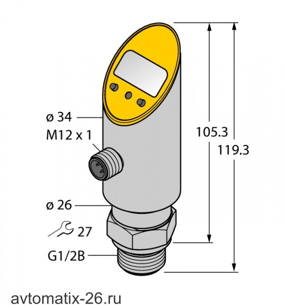 Датчик давления TURCK PS100R-609-2UPN8X-H1141