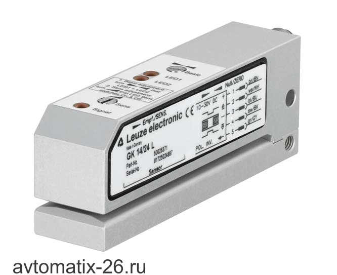 Емкостной щелевой датчик этикеток Leuze Electronic GK 14/24 L