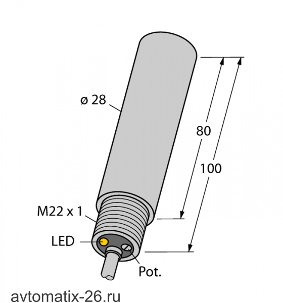 Емкостной датчик TURCK HC3-K28S-AP4X