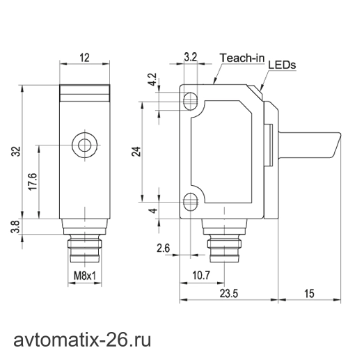Ультразвуковой датчик Sensopart UT 20-S150-AUM4