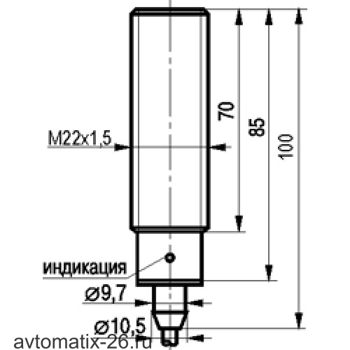 Индуктивный датчик ТЕКО ISB AF62A-11G-7-LZ