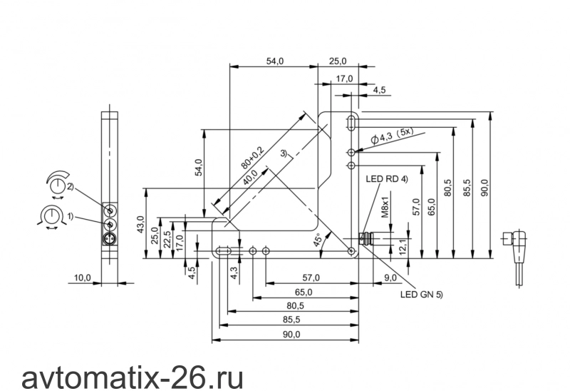 Щелевой датчик Balluff BWL 5454D-I012-S49