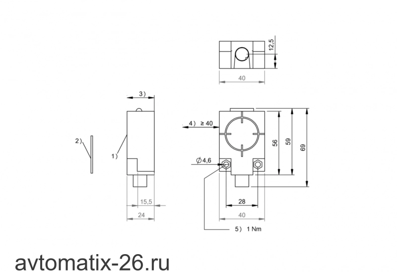 RFID головка чтения/записи Balluff BIS M-410-068-001-02-S115