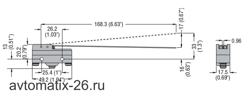 Kонцевой выключатель Lovato Electric KSL3F