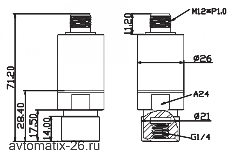 Преобразователь давления EMA Electronics PB1148