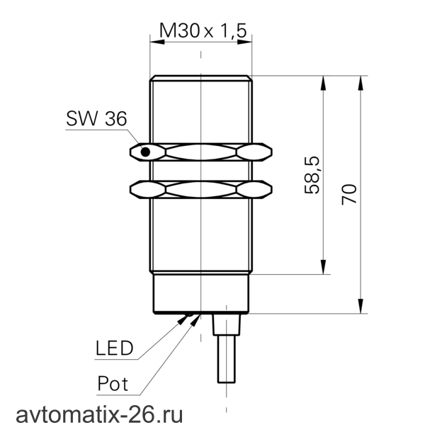 Ультразвуковой датчик расстояния Baumer UNAM 30U9103