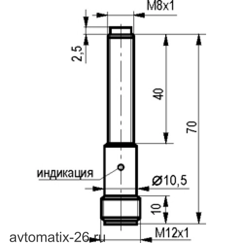 Индуктивный датчик ТЕКО ISN EC12B-31P-2,5-LS4