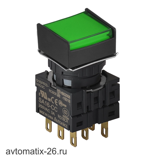 Кнопочный выключатель Autonics S16PRS-H1G3C