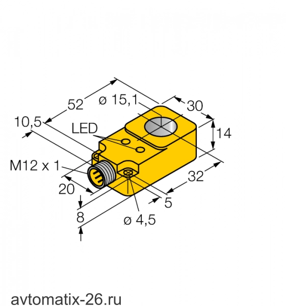 Кольцевой датчик TURCK BI15R-Q14-AN6X2-H1141