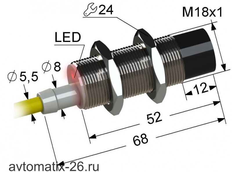 Индуктивный датчик Мега-К PS2-18M68-12N41-Z