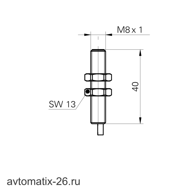 Индуктивный датчик расстояния Baumer IWRM 08U9501