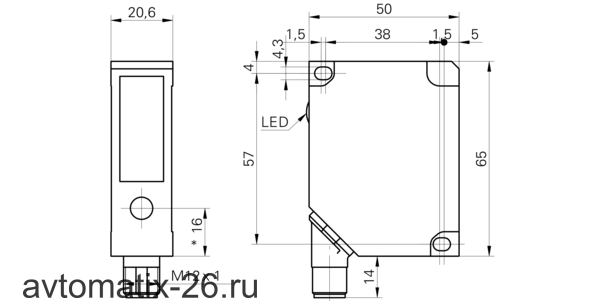 Лазерный датчик расстояния Baumer OADM 20U5471/S14C