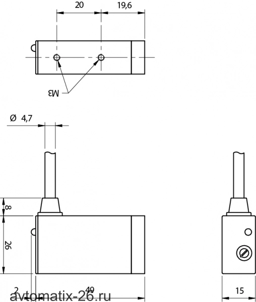 Оптический датчик Micro Detectors PS2/AN-0C