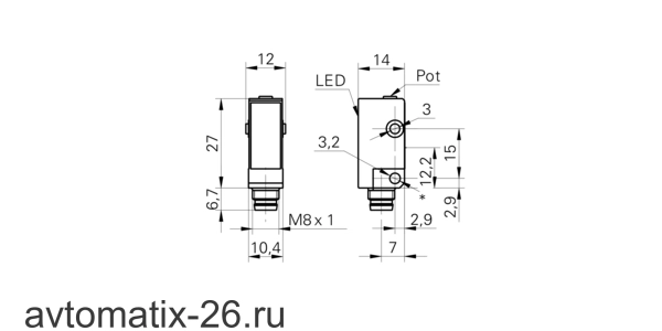 Оптический датчик Baumer FHDK 10P5101/S35A