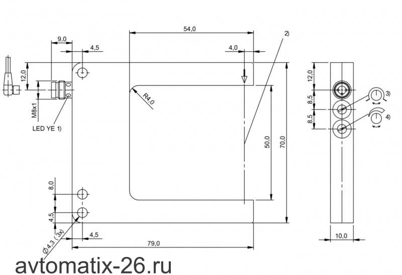 Щелевой датчик Balluff BGL 50A-004-S49