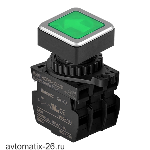 Кнопочный выключатель Autonics SQ3PFS-P3GU2ADM