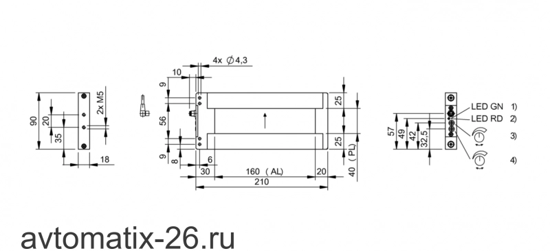 Щелевой датчик Balluff BOW A-0416-PS-C-S49