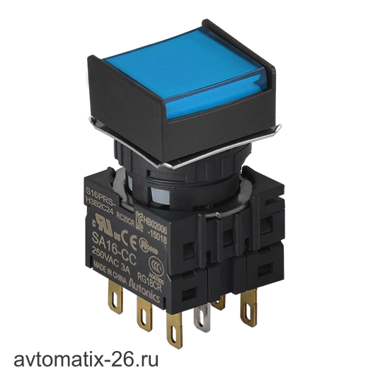Кнопочный выключатель Autonics S16PRS-H4B2C12