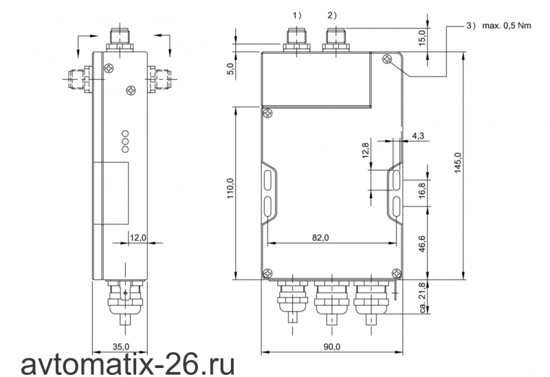 Блок обработки RFID Balluff BIS C-6002-019-650-03-KL2