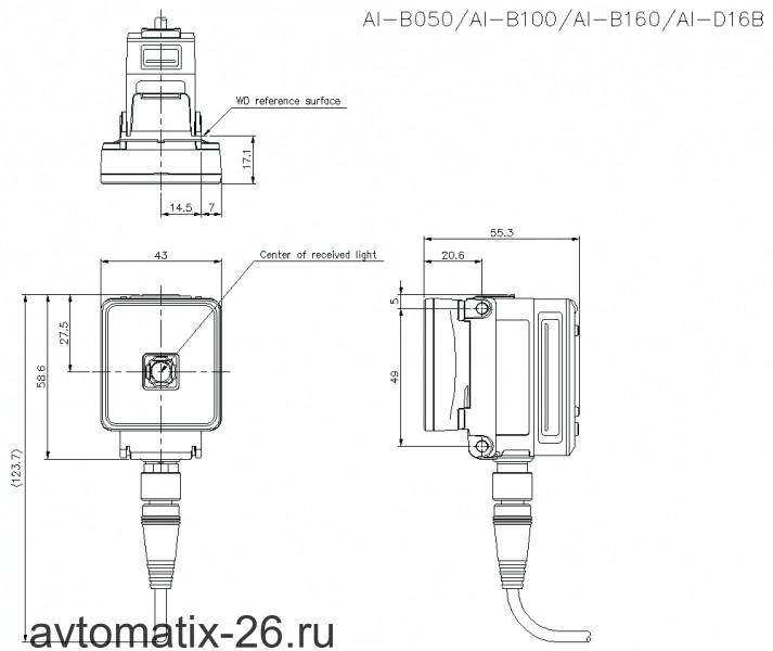 Фотоэлектрический датчик KEYENCE AI-H160