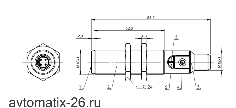 Емкостной датчик Balluff BCS M18BBI3-PSC80D-S04K
