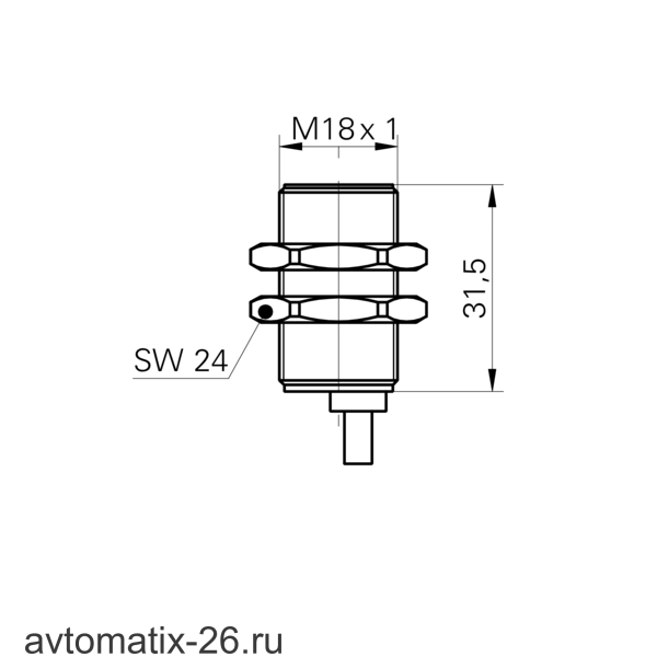 Индуктивный датчик расстояния Baumer IWRM 18I9511