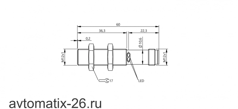 Емкостной датчик Balluff BCS M12K4D2-GOM50C-S04G