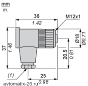 Разъем Telemecanique XZCC12FCM40B