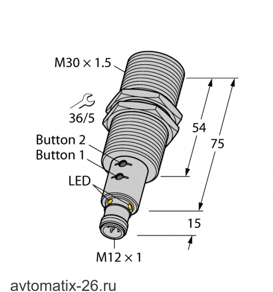 Ультразвуковой датчик TURCK RU300U-M30E-LIU2PN8X2T-H1151