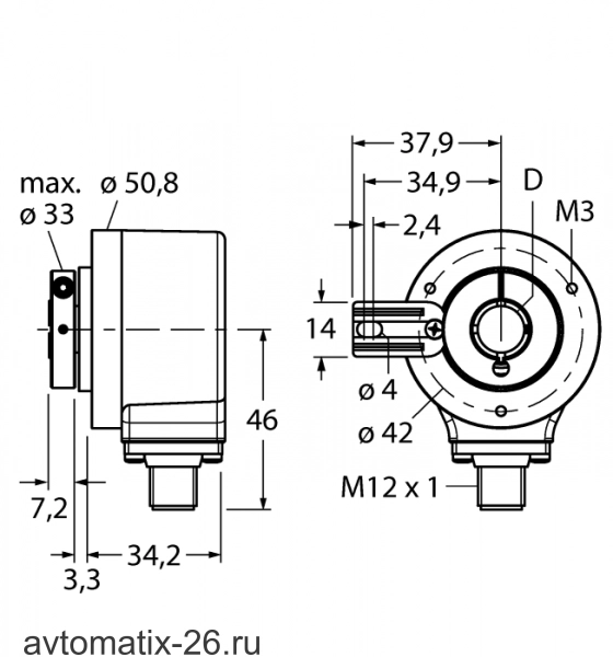 Энкодер TURCK RI-12H10T-2B2500-H1181