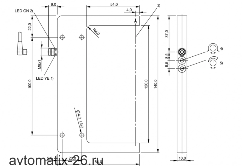 Щелевой датчик Balluff BGL 120A-007-S49