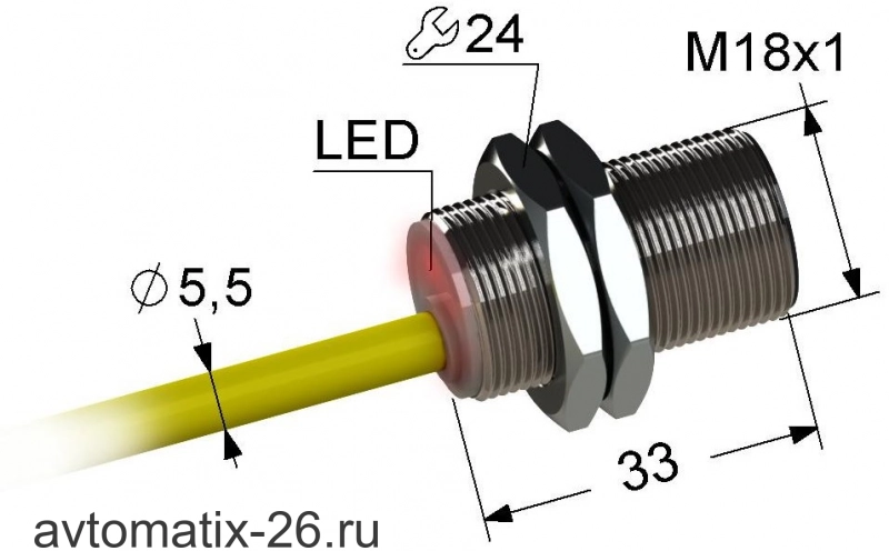 Индуктивный датчик Мега-К PS2-18M33-8B31-K