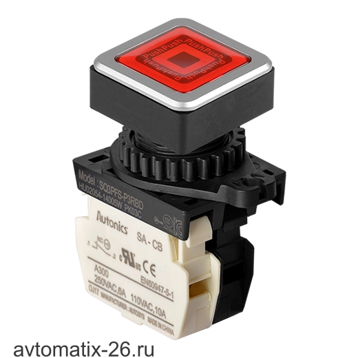 Кнопочный выключатель Autonics SQ3PFS-P3RBD