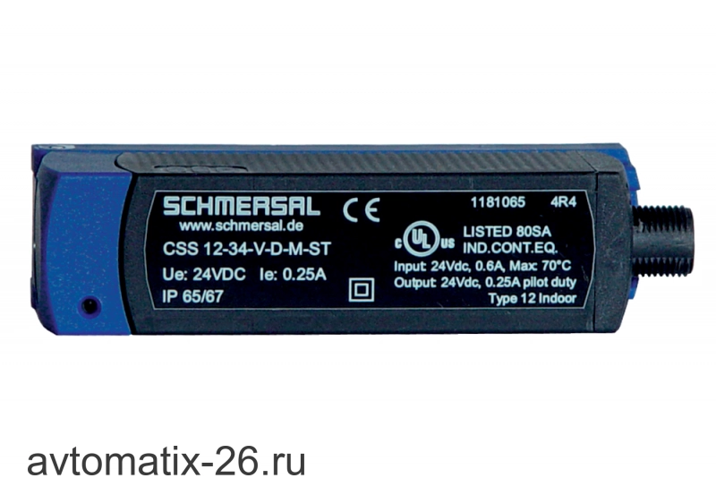 Индуктивный датчик безопасности Schmersal CSS12-34-V-SD-M-ST