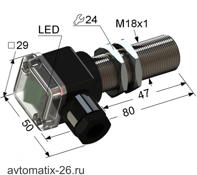 Индуктивный датчик Мега-К PS2A-18M53-5B31-Z