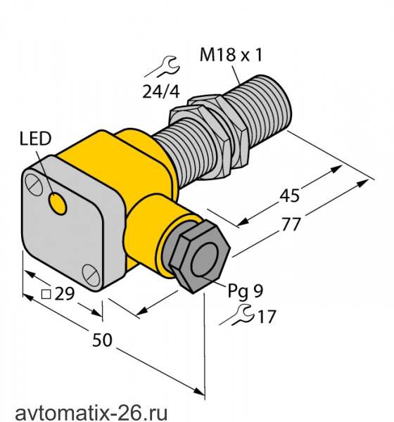 Индуктивный датчик TURCK BI5U-EG18SK-AP6X