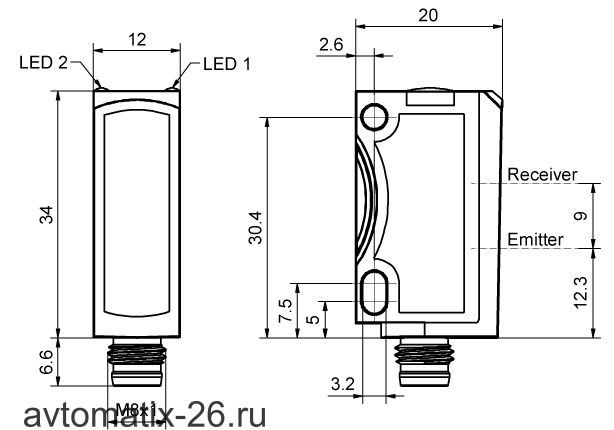 Оптический датчик Sensopart FT 25-BF2-NS-M4