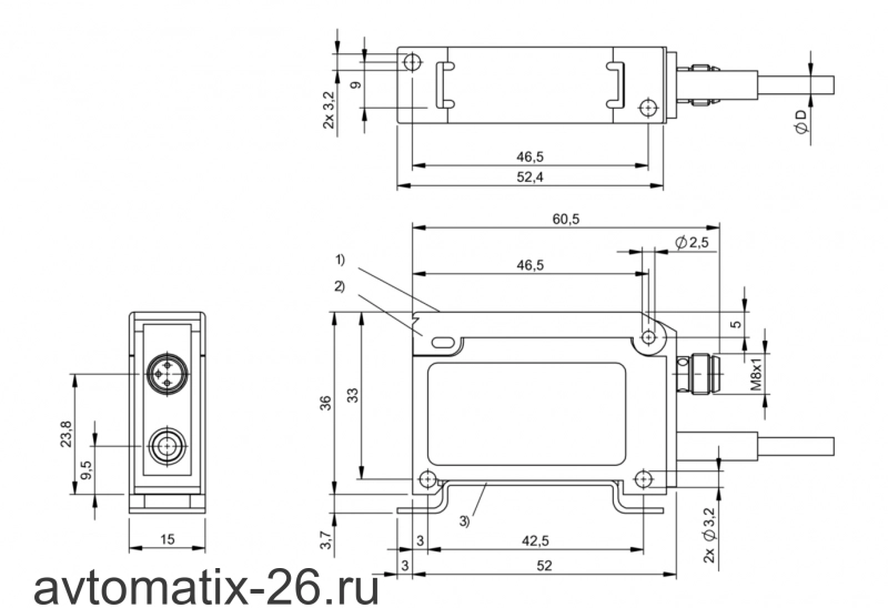 Усилитель для оптоволоконных датчиков Balluff BAE SA-OH-038-IC-DV02