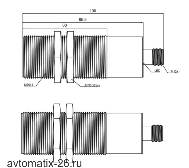Ультразвуковой датчик LANBAO UR30-CM3DU5-E2